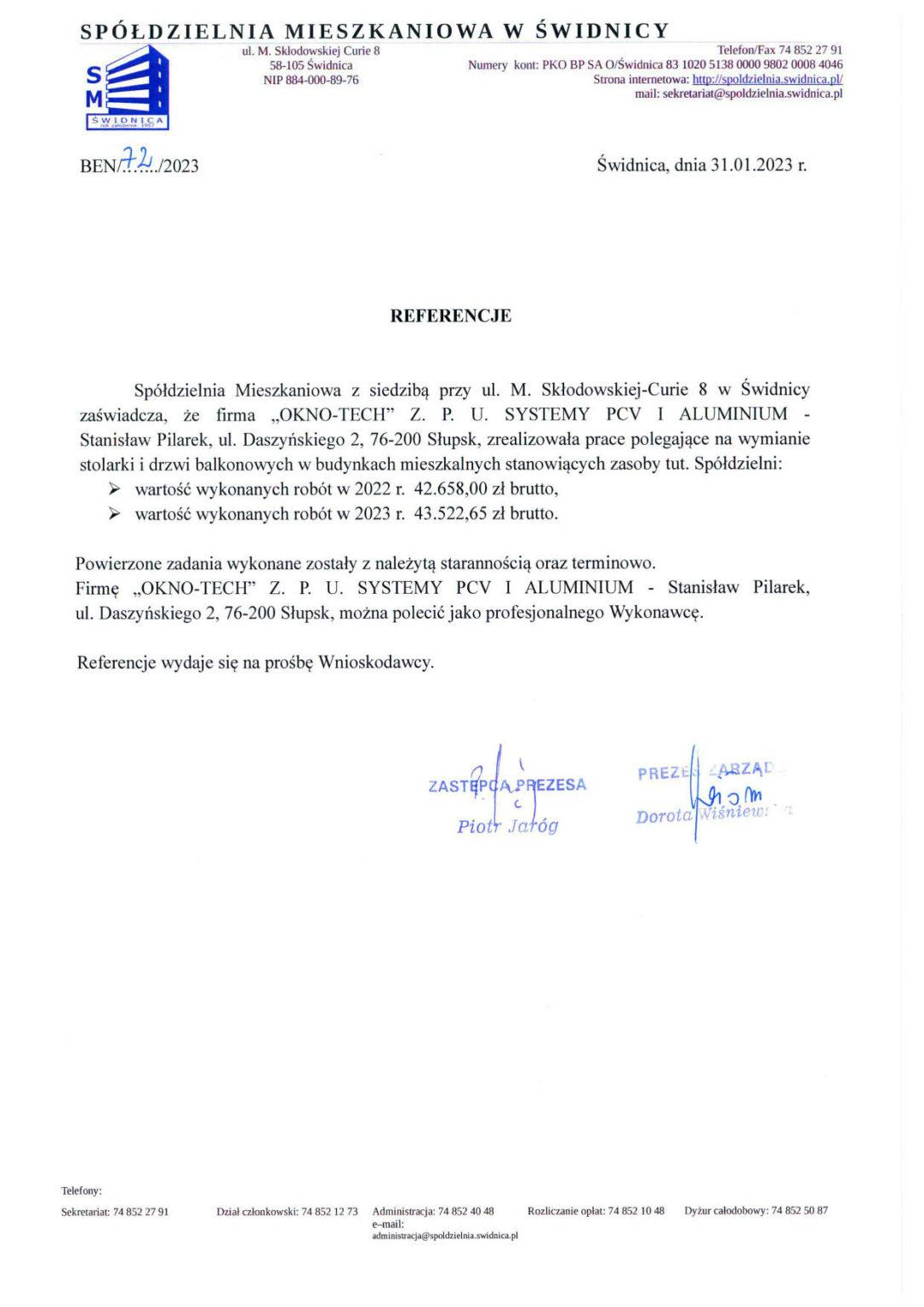 Referencje- SM Świdnica- PCV 2022-2023_1